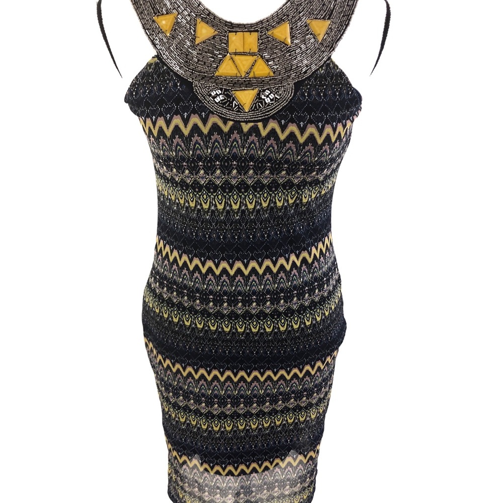 🌵Anthropologie Alya Beaded boho dress Medium